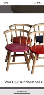 Van Dijk roze kinder krukje / stoel, Huis en Inrichting, Stoelen, Ophalen, Zo goed als nieuw, Overige kleuren, Eén
