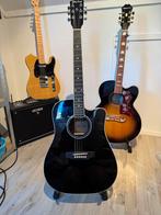 Harley benton D-120CE semi akoestisch, Verzenden, Zo goed als nieuw, Western- of Steelstringgitaar