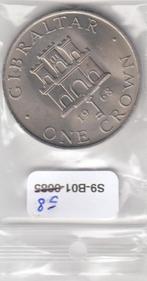 S9-B01-0058 Gibraltar 1 Crown UNC 1968 KM4, Postzegels en Munten, Munten | Europa | Niet-Euromunten, Verzenden, Overige landen