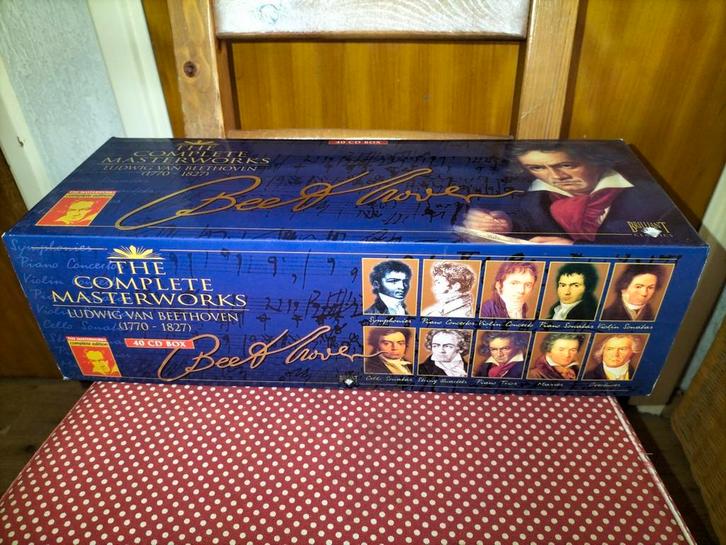 Cd box Beethoven,The Masterworks, 40 cd's, als nieuw, Cd's en Dvd's, Cd's | Klassiek, Zo goed als nieuw, Orkest of Ballet, Classicisme