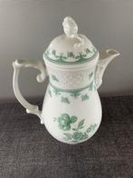 Arzberg Vintage Porseleinen Koffiekan met Groene Bloemen, Overige typen, Ophalen of Verzenden, Zo goed als nieuw, Overige stijlen