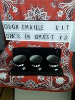 Orgn. emaille keukengerei uit    OPA'S EN OMA'S TIJD, Antiek en Kunst, Antiek | Emaille, Ophalen of Verzenden