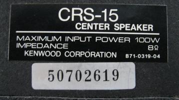 speakers / luidsprekers Kenwood CRS-15 / 100W / 40W / 8 ohm beschikbaar voor biedingen