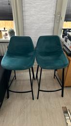 2x Dutchbone barkruk blauw (Franky) 65cm, Huis en Inrichting, Barkrukken, 2 krukken, Ophalen, Zo goed als nieuw, 60 tot 90 cm