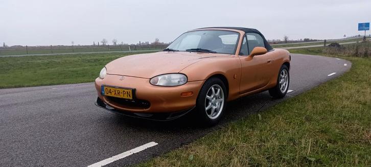 Mazda MX-5 1.6 I 1998 Bruin, Auto's, Mazda, Particulier, MX-5, Benzine, Cabriolet, Handgeschakeld, Geïmporteerd, Bruin, Achterwielaandrijving