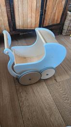 Houten Poppenwagen - Kinderfeets, Kinderen en Baby's, Speelgoed | Overig, Ophalen of Verzenden, Gebruikt, Meisje
