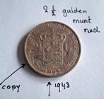 Twee en halve gulden munt..copy munt...verzilverd., Ophalen of Verzenden