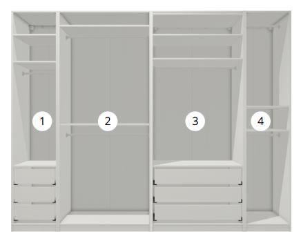 IKEA PAX kast 58 cm diep, 300 x 236, ZONDER SCHUIFDEUREN, Huis en Inrichting, Kasten | Kledingkasten, Gebruikt, 200 cm of meer