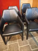 stoelen leer, Ophalen, Zwart, Zo goed als nieuw, Vier