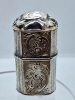 Zilveren Lodereindoosje, ca. 1840, Antiek en Kunst, Ophalen of Verzenden, Zilver