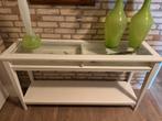 Strakke Sidetafel Ikea liatorp - 133cm breed, Ophalen, Gebruikt, 100 tot 150 cm, Glas