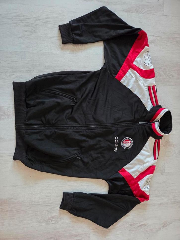 Nieuwe zeldzaam 9/10 1996-98 Feyenoord adidas Track Jacket, Kleding | Heren, Jassen | Zomer, Nieuw, Overige maten, Zwart, Ophalen of Verzenden