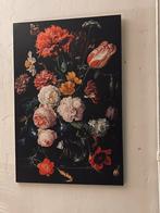 Canvas Stilleven met bloemen in een glazen vaas, Ophalen, Overige typen, Zo goed als nieuw, 75 cm of meer