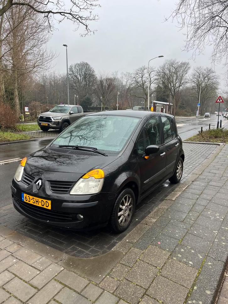 Renault Modus 1.6 16V E4 2004 Zwart, Auto's, Renault, Particulier, Modus, Benzine, D, MPV, Handgeschakeld, Geïmporteerd, Zwart