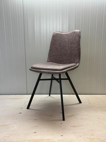 Taupe eetkamerstoelen - Suède stof beschikbaar voor biedingen