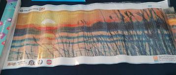 Diamond Painting Rietkraag Zonsondergang 100x40cm beschikbaar voor biedingen