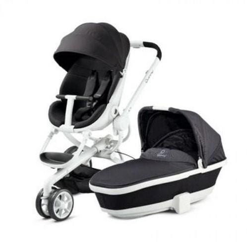 Quinny moodd complete kinderwagen. Zwart wit, Kinderen en Baby's, Kinderwagens en Combinaties, Gebruikt, Kinderwagen, Quinny, Verstelbare duwstang