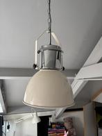 Industriële hanglamp – crèmekleurig met ketting, Ophalen, Zo goed als nieuw, Minder dan 50 cm