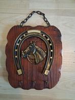 Vintage Paardenhoefijzer Wanddecoratie met Sleutelhouders, Ophalen, Gebruikt