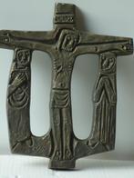 Egino Weinert DL. bronzen kruis crucifix Christus INRI brons, Antiek en Kunst, Antiek | Religie, Ophalen of Verzenden
