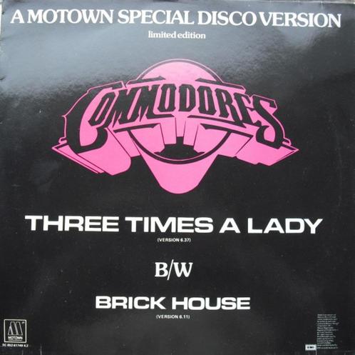Commodores - Three Times a Lady (Maxi Single), Cd's en Dvd's, Vinyl Singles, Gebruikt, Maxi-single, R&B en Soul, 12 inch, Ophalen of Verzenden