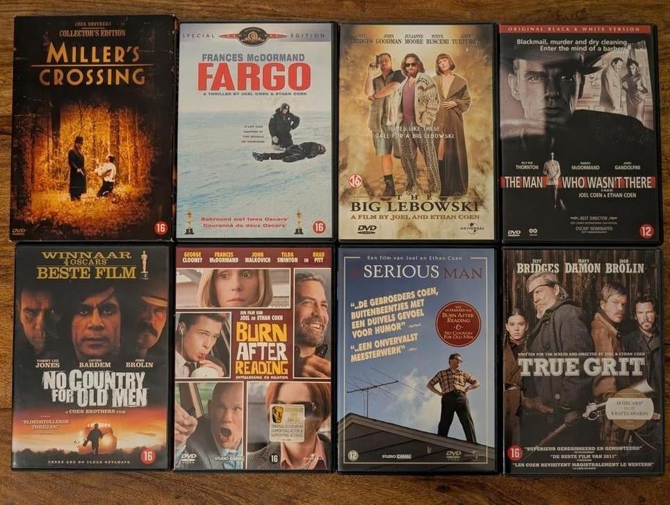 DVD-set Coen Brothers, Cd's en Dvd's, Dvd's | Thrillers en Misdaad, Zo goed als nieuw, Overige genres, Vanaf 16 jaar, Ophalen of Verzenden