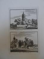 Gravure nieuwe Poort en kerk Monnikendam, Spilman 1726, Verzenden