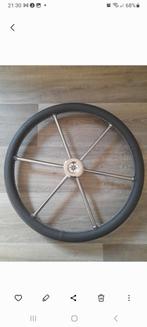 Stuurwiel savoretti rvs/ leder, Watersport en Boten, Bootonderdelen, Ophalen, Zo goed als nieuw, Motor en Techniek, Motorboot