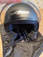 Black Helmet with Visor (size medium), Motoren, Overige merken, Jethelm, Nieuw zonder kaartje, M