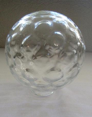 Vintage schroefkogel glazen bol lamp plafonnière plafondlamp beschikbaar voor biedingen