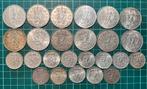 12 zilveren Rijksdaalders en 13 zilveren guldens, Koningin Juliana, Setje, Zilver, Ophalen of Verzenden