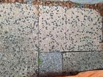 45 grindtegels antraciet/roze + kuub zand gratis, Tuin en Terras, Ophalen, Beton, Terrastegels