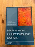 M. Noordegraaf - Management in het publieke domein, Ophalen of Verzenden, Zo goed als nieuw, M. Noordegraaf