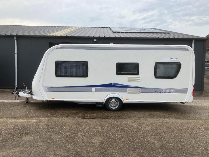 Hobby 540 UL Deluxe met voortent en mover, Caravans en Kamperen, Caravans, Particulier, tot en met 4, 1000 - 1250 kg, Rondzit