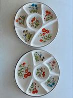 Vintage Wildflower fondueborden, Antiek en Kunst, Ophalen of Verzenden