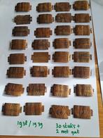 Rijwielbelastingplaatjes 1938/1939 plús 2 met gat, Verzamelen, Ophalen of Verzenden, Gebruikt