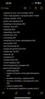 A1 ZIP 180CC Onderdelen, Fietsen en Brommers, Ophalen of Verzenden, Gebruikt, Piaggio