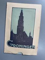 Leporello ansichtkaart (envelop) van Groningen. Ca. 1930, Verzamelen, Ansichtkaarten | Nederland, Ophalen of Verzenden, 1920 tot 1940