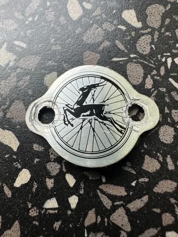 Oud Gazelle spatbordplaatje. Spatbord plaatje. beschikbaar voor biedingen