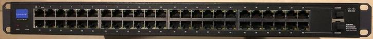 48-poorts Linksys Cisco SLM2048 gigabit netwerkswitch, Computers en Software, Netwerk switches, Gebruikt, Ophalen of Verzenden