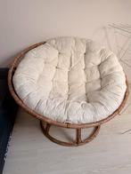 Comfortabele Papasan Stoel, Huis en Inrichting, Stoelen, Gebruikt, Wit, Boho, Riet of Rotan