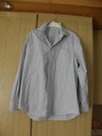 Blauw beige wit katoenen geruit overhemd HEMA 39/40 M prima, Hema, Blauw, Gedragen, Halswijdte 39/40 (M)