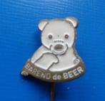 Barend de Beer Zeldzaam Wit Speldje, Verzenden, Gebruikt, Dier of Natuur, Speldje of Pin