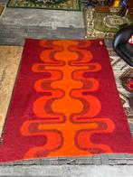 Prachtig vintage jaren 70 deken, oranje rood. Space age, ?, Zo goed als nieuw, ?, ?
