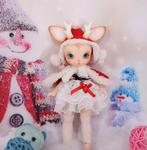 Schattige BJD Pop - Rendier Outfit - kerst, Ophalen, Zo goed als nieuw, Overige typen