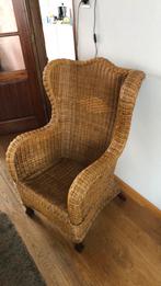 Rieten /Rotan stoel, Huis en Inrichting, Fauteuils, Ophalen, Gebruikt, Minder dan 75 cm, Riet of Rotan