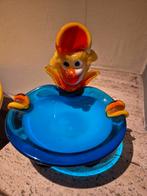 Vintage Murano Stijl Glazen Asbak Clown, Antiek en Kunst, Ophalen of Verzenden