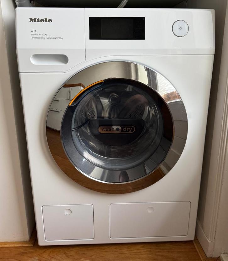Miele WT1 was-droogcombinatie, Witgoed en Apparatuur, Wasmachines, Zo goed als nieuw, Voorlader, 8 tot 10 kg, 85 tot 90 cm, 1200 tot 1600 toeren