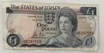 Jersey 1 Pound 1976 gebruikte staat, Verzenden, Overige landen, Los biljet