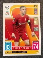 Topps MA EXTRA 21/22   SHIRT SERVICE   HENDERSON  LIVERPOOL, Ophalen of Verzenden, Zo goed als nieuw, Plaatje